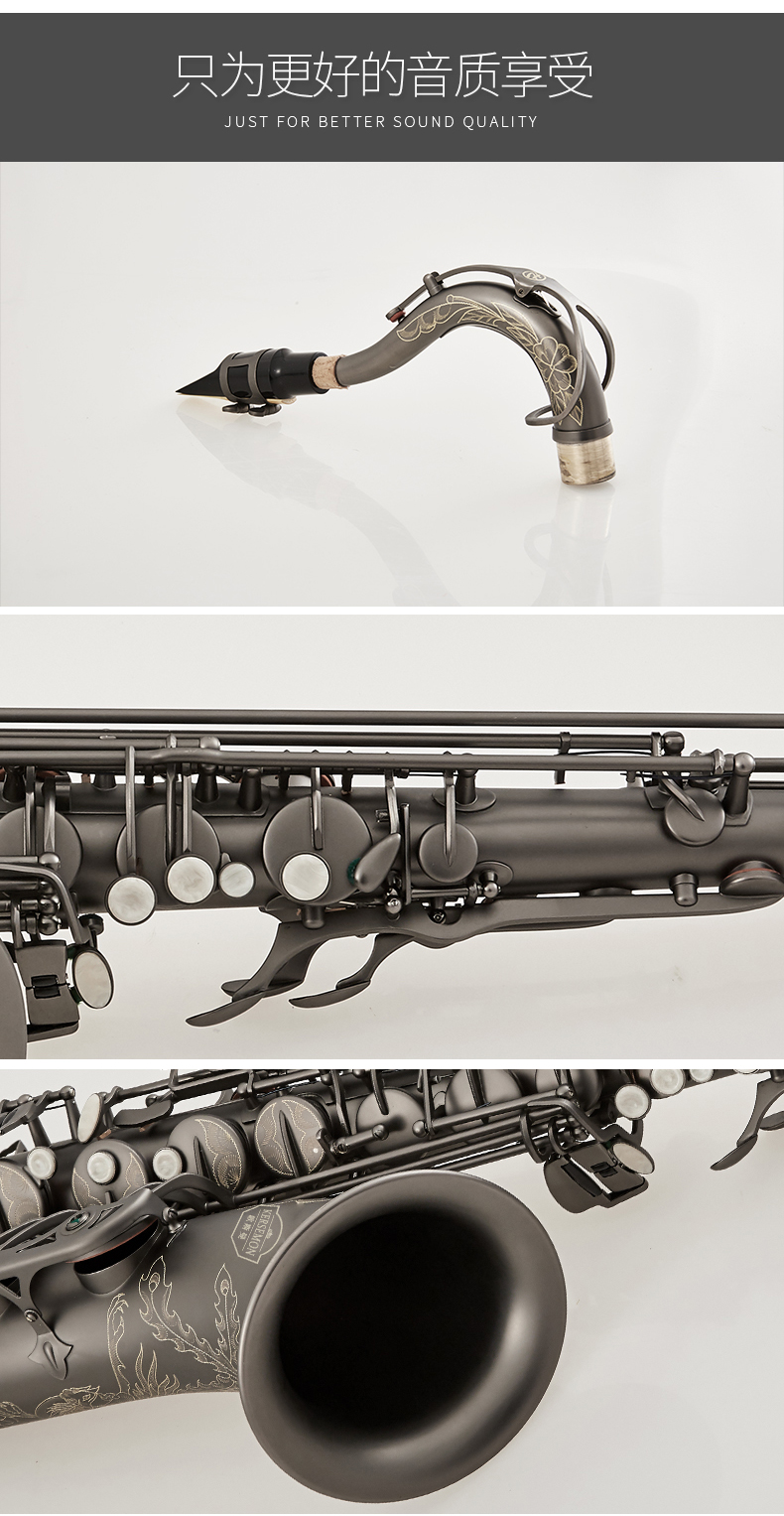 Nhạc cụ Gossman được chạm khắc bằng tay phoenix mờ mờ b-điều chỉnh giữa giai điệu saxophone chuyên nghiệp để gửi hướng dẫn - Nhạc cụ phương Tây đàn classic guitar