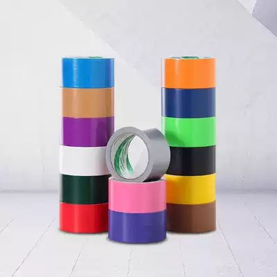 Color wedding single-sided cloth tape diy decoration strong high-stick film and television power glue carpet tape no trace