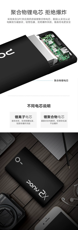 Táo Anzhuo Hua là OPPO kê điện thoại phổ thông điện thoại di động cao cấp công suất siêu mỏng sạc di động kho báu PONY - Ngân hàng điện thoại di động sạc dự phòng 20000mah xiaomi