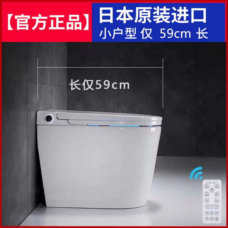 Japanese small apartment smart toilet integrated electric flushing foam shield fully automatic flip small size toilet