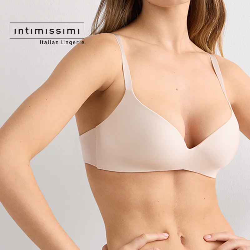 Intimissimi женское нижнее белье, тонкое, глянцевое, без косточек, красивый спинной пуш-ап бюстгальтер RIS49A