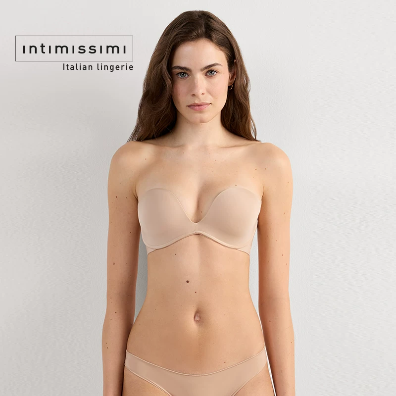 Бюстгальтер Intimissimi Yishuman бесшовный трубчатый топ MONICA с регулируемыми плечевыми лямками, цельный бюстгальтер RIF49M