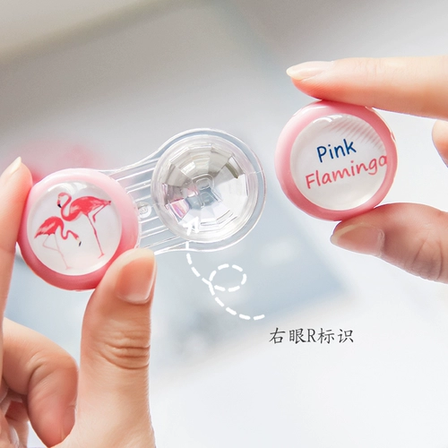 Невидимые милые очки, портативная банка для хранения, двойная коробка