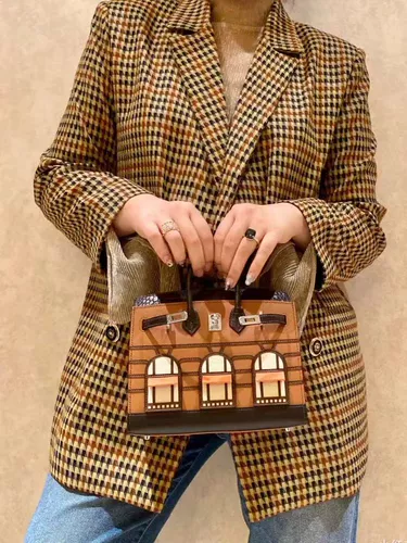 Кожаный домик, платиновая сумка, портативный ремешок для сумки, новая коллекция, крокодиловый принт