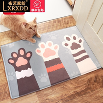 LXRXDD light and luxurious cushion in doorway home Entry non-slip Xuanguan Carpet living room silk ring car footbed waterproof