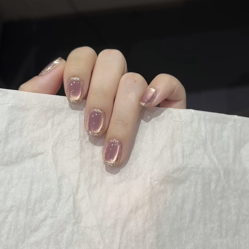 【Galaxy Cat's Eye】Refreshing Gemstone Glass Bead Cat's Eye Nail Art Patch Fake Nails Whitening Handmade Wearable Nails 【Galaxy Cat's Eye】Refreshing Gemstone Glass Bead Cat's Eye Nail Art Patch Fake Nails Whitening Handmade Wearable Nails