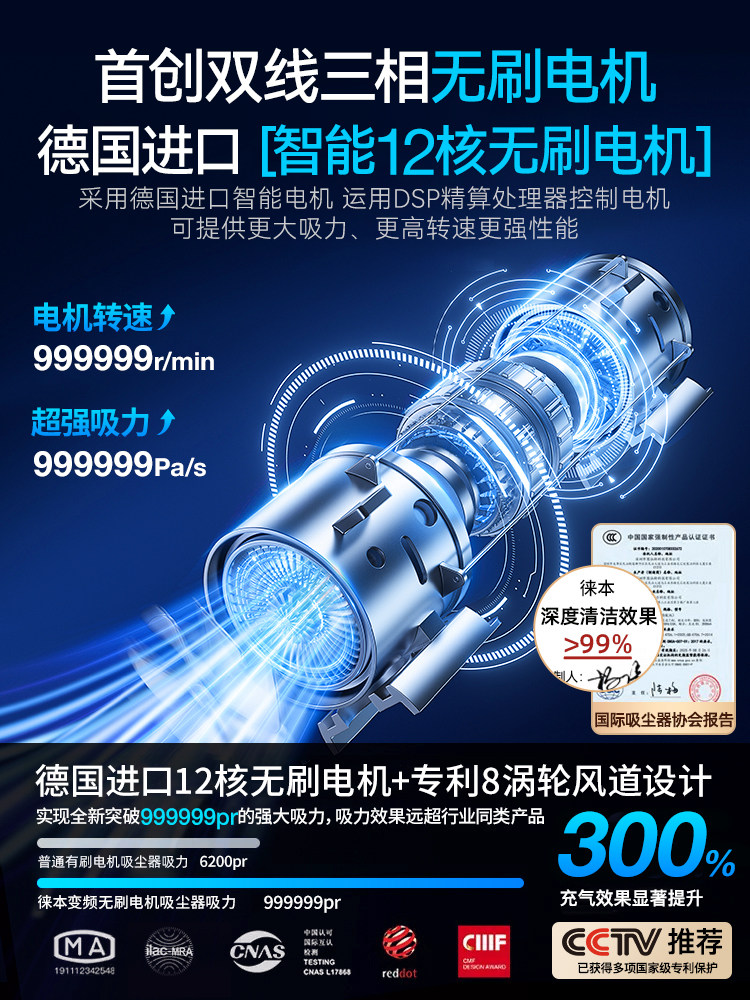 Car Vacuum Cleaner Car Wireless Charging Car Home Large Suction Power Super Powerful Small Handheld Mini Car