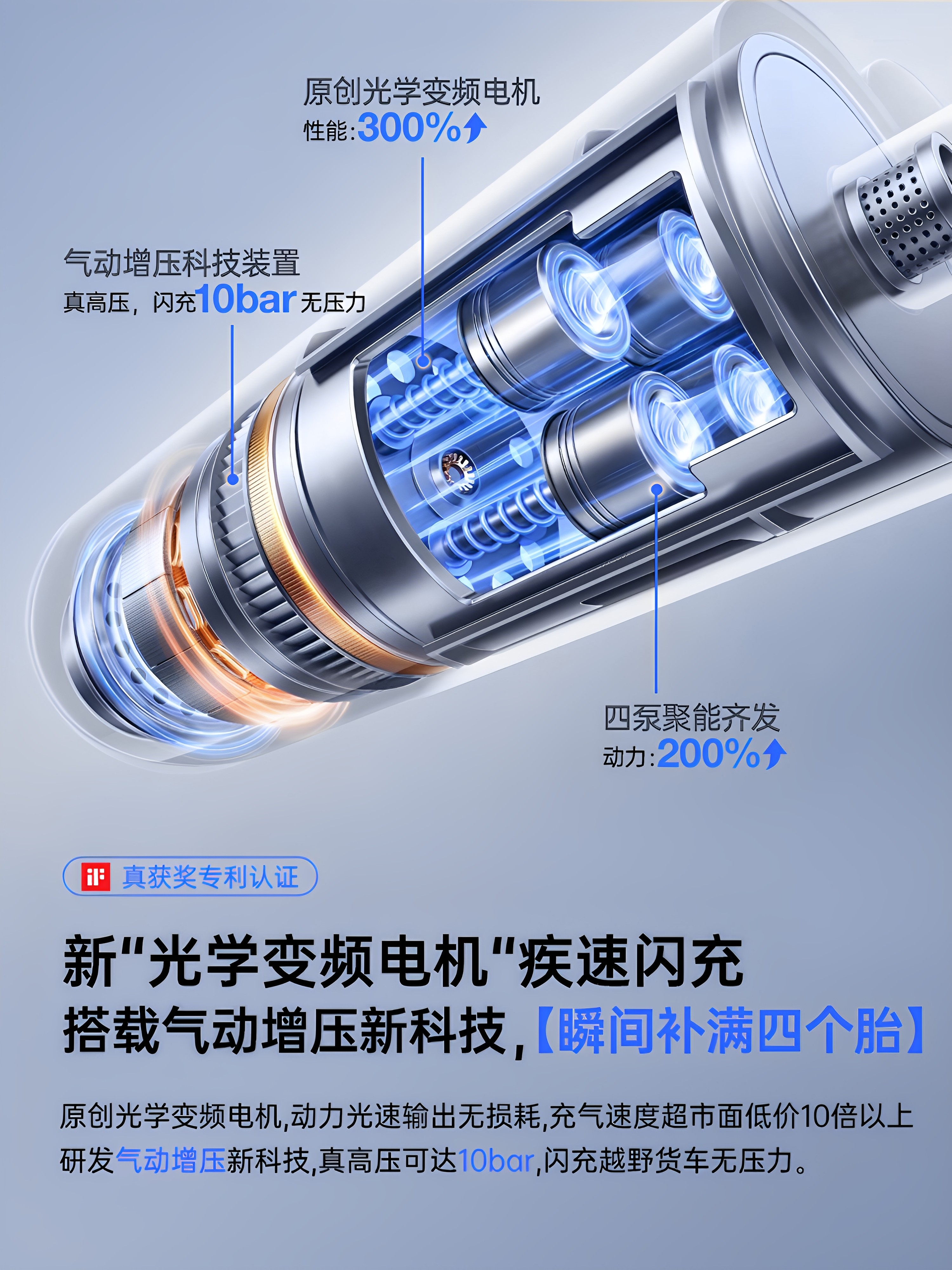 Wireless Electric Battery-Powered Bicycle Air Pump, Portable Tire-Specific Inflator, Small Car Tire Pressure Gauge