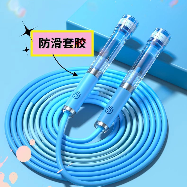 New Jump Rope, Lan Coach Model, Blue Spirit Style, with Bearings, Specially Designed for Kindergarten Beginners, Primary and Secondary School Students, for Exams, Physical Fitness Tests, and Speed Competition New Jump Rope, Lan Coach Model, Blue Spirit Style, with Bearings, Specially Designed for Kindergarten Beginners, Primary and Secondary School Students, for Exams, Physical Fitness Tests, and Speed Competition