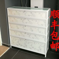 Simple giày ban công ngoài trời không thấm nước chống nắng kính tối giản hiện đại nhiều lớp giải phóng mặt bằng giày nhôm - Buồng tủ giày gỗ công nghiệp