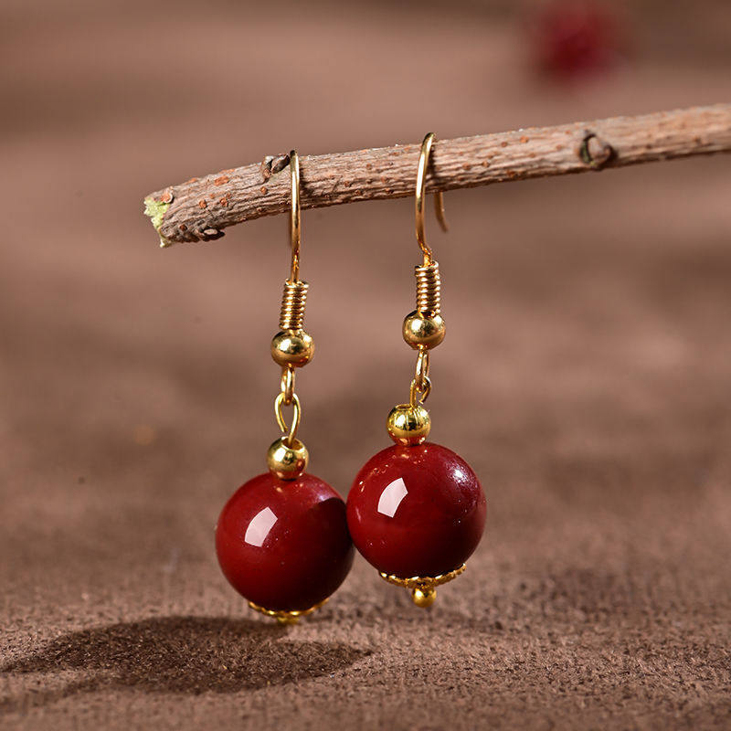 Earthen earnestles Earnestles earbuds Rose Ears Nails Auspicious Ruins High Purity Ear Necklace Women's Girlfriends