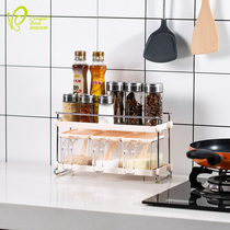 Seasoning box set kitchen supplies seasoning jar oil and salt sauce vinegar combination Household Encyclopedia with lid seasoning storage box