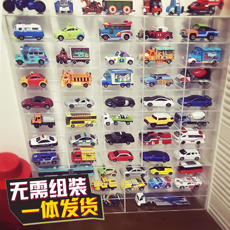 Toy car mold containing box Multi Beauty Carust Fire Wheel Small car Home hanging wall High through model Contained Shelf Display Cabinet