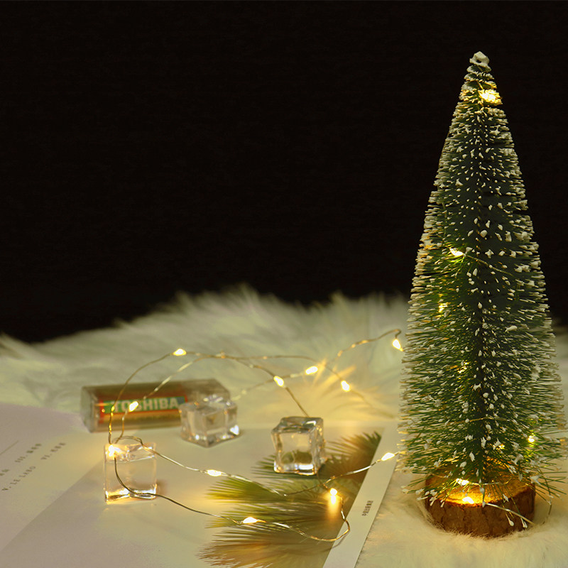 Led Christmas Decorative Lights Christmas Tree Lamp Strings Room Decoration With Pendant Festive Colorful Lights