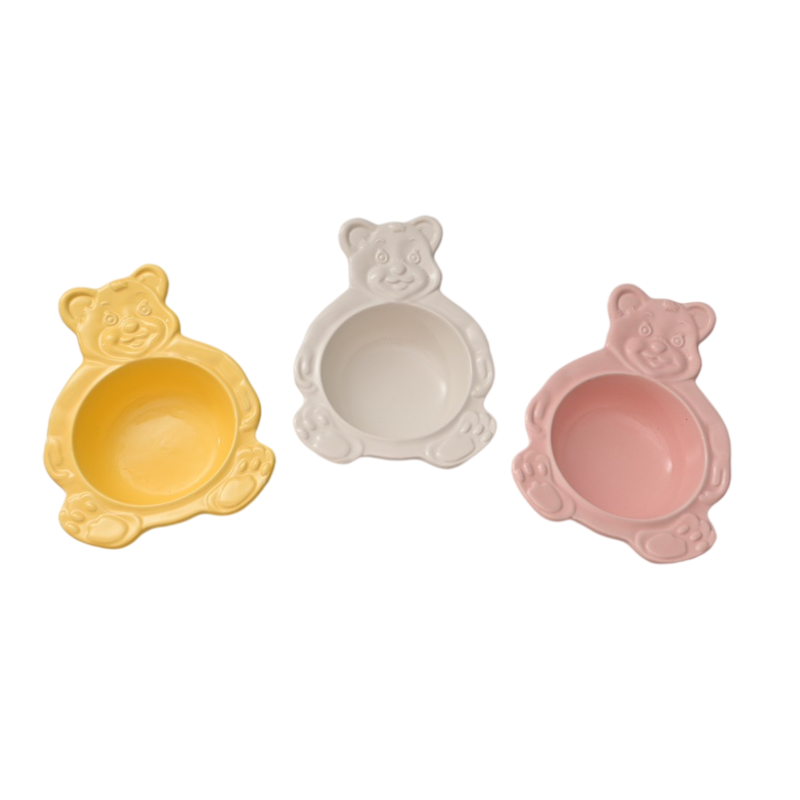 Korean fruit oatmeal ice cream ceramic bowl hamster chinchilla bowl dog drinker antibacterial environmental protection tableware to eat and broadcast