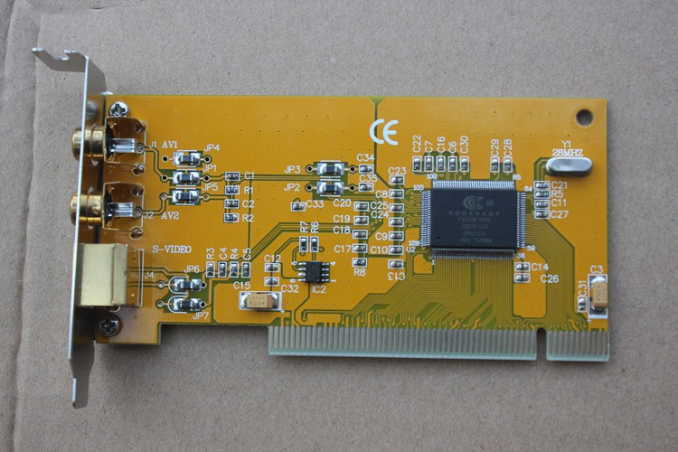 Small chassis half-height chassis 8 cm high 2U bezel BT878A video capture card 1-way monitoring card