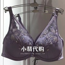 Embry Fang counter new thin section big breasts show small bra feminine lace embroidery push-up underwear EB00195
