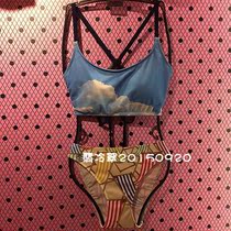 Fendi Shi counter fresh beautiful back strap fashion sexy split swimsuit FS0678