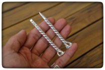 Pure new 990000 footsilver 925 silver pipe pressure bar accessories tool to make the cash flower manually