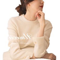 Temperament Goddess Fan Gold Button Decorated Sweater New Winter Style Loose Lazy Style Soft Waxy Inner Bottoming Sweater