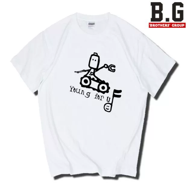 Ban nhạc dạ tiệc T-shirt Trẻ trung cho bạn cổ tròn tay ngắn nhạc rock ngoại vi Su Duo - Áo phông thể thao