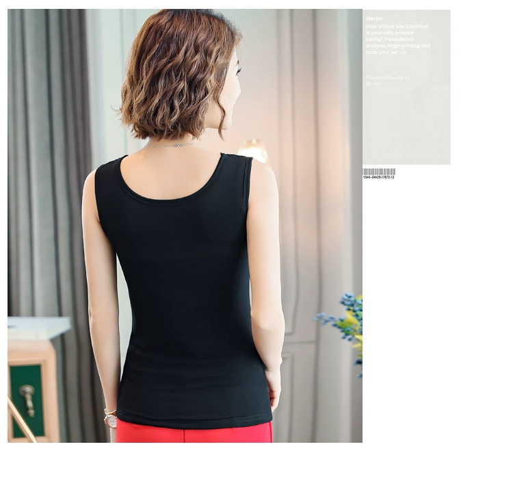 Ren mùa đông lạnh dày cộng với nhung ấm áo yếm vest nữ áo khoác mùa thu quần áo bó sát áo sưởi ấm đồ lót