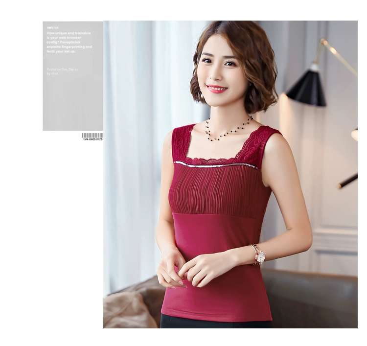 Ren mùa đông lạnh dày cộng với nhung ấm áo yếm vest nữ áo khoác mùa thu quần áo bó sát áo sưởi ấm đồ lót ao kieu dep