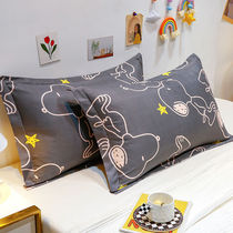 Pillowcase (aucun oreiller central) dortoir épaississement dortoir oreiller chambre à coucher avec literie (48x74cm)
