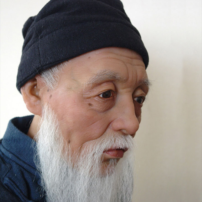 Wax figure opera teacher ancient landlord sculpture silicone statue factory direct sales 1 to 1 custom can bring scenes