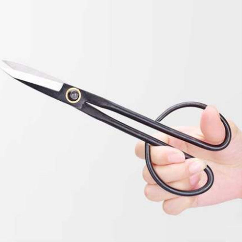 Long-handled flower scissors household Japanese-style trimming flower gardening bonsai twigs cutting clips pruning simple design flower arranging scissors