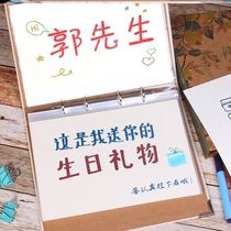 Photo book custom hand-painted book Birthday gift to send boyfriend girlfriend diy handmade confession album Couple memorial album