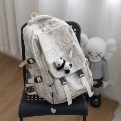 Casual Workwear Style Large-Capacity Travel Backpack for Men, Lightweight and Burden-Reducing, School Bag for Female College Students, Middle and High School Students