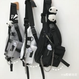 Брендовая японская нагрудная сумка подходит для мужчин и женщин, сумка через плечо для школьников, поясная сумка, Южная Корея, в японском стиле