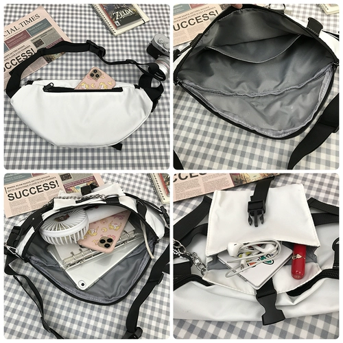 Брендовая японская нагрудная сумка подходит для мужчин и женщин, сумка через плечо для школьников, поясная сумка, Южная Корея, в японском стиле