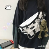 Брендовая японская нагрудная сумка подходит для мужчин и женщин, сумка через плечо для школьников, поясная сумка, Южная Корея, в японском стиле