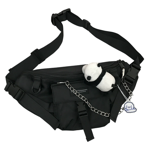 Брендовая японская нагрудная сумка подходит для мужчин и женщин, сумка через плечо для школьников, поясная сумка, Южная Корея, в японском стиле