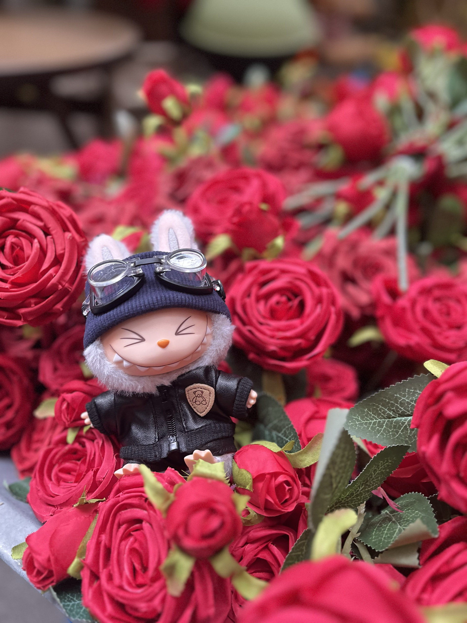 For Labubu Clothing - motorcycle fashion baby clothes cool leather clothes headband glasses 15 For Labubu Clothing - motorcycle fashion baby clothes cool leather clothes headband glasses