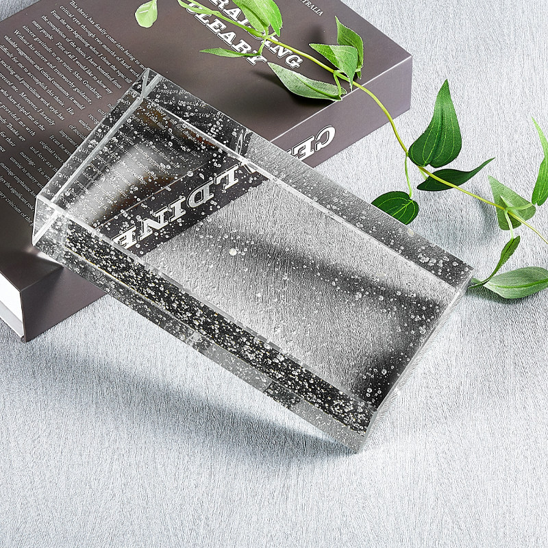 Glass Brick Solid Color Rectangular Transparent Crystal Brick Makeup Room Screen Outdoor Light Transmission Background Glass Brick Wall