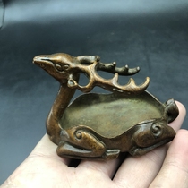 Antiques and miscellaneous zodiac ornaments ashtrays pen washers pen holders Chinese home craft ornaments bronzeware