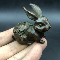 Antiques and miscellaneous zodiac ornaments Zodiac rabbit home craft small ornaments