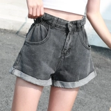 Tide, джинсовая юбка, шорты, штаны, брендовая летняя одежда, высокая талия, 2020, в корейском стиле, А-силуэт, свободный прямой крой