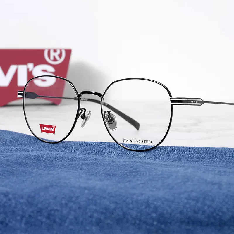 Levi's李维斯近视眼镜框金属细边时尚百搭男女光学镜架潮LV7043F