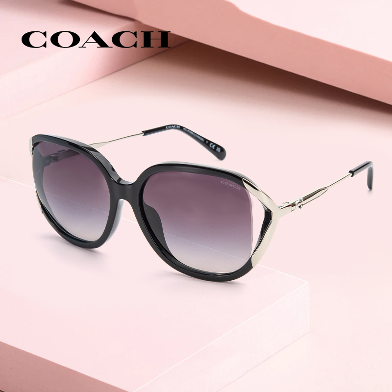 [Special Offer] Coach Fashionable and Unique Sunglasses for Women Ohc8396 Light Luxury Sun Protection Uv Protection Sunglasses