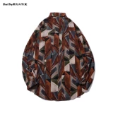 Ретро пляжная трендовая рубашка для отдыха, для влюбленных
