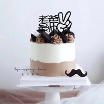 Cake decoration card male god goddess happy birthday baking decoration card Queen dessert plug-in 20