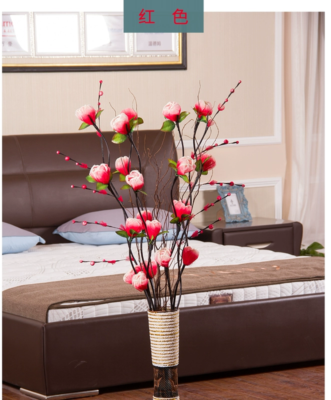 Hoa nhân tạo hoa nhân tạo phòng khách sàn trang trí lớn bó hoa trang trí trong nhà lá hoa khô hoa trang trí đặt hoa sắp xếp - Hoa nhân tạo / Cây / Trái cây