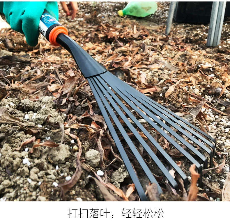 Bọ cạp nhỏ xẻng đen bốn mảnh dụng cụ làm vườn cung cấp xập xệ trồng cây cuốc sắt lớn trồng hoa bình tưới cây