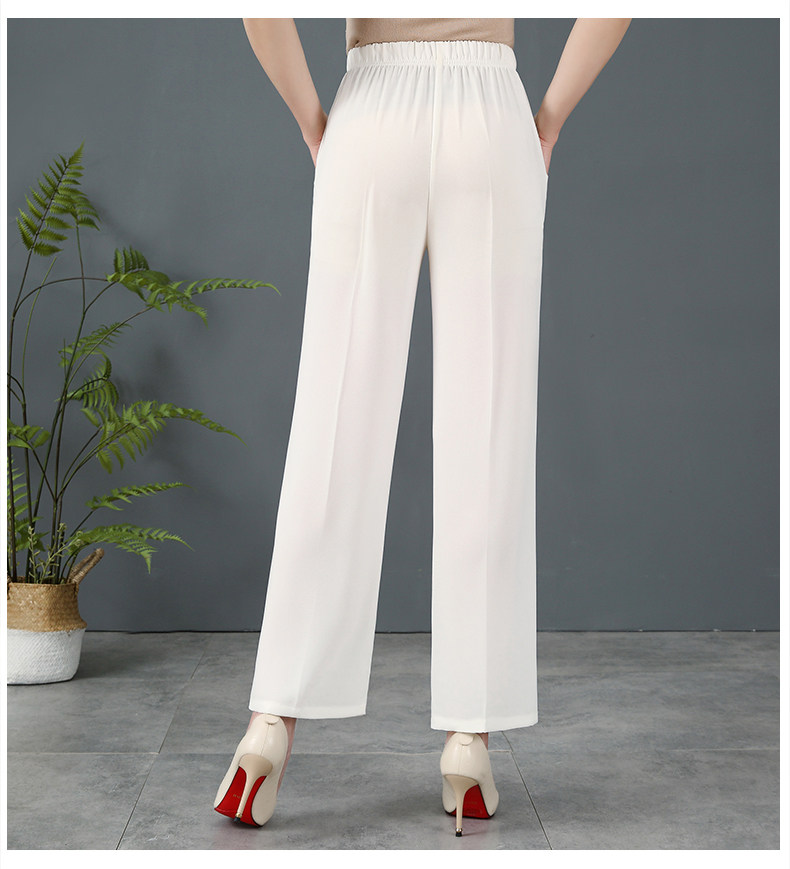 Летние тонкие штаны, высокая талия, 2025 года, для среднего возраста 谷施儿 