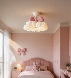 Children's Room Ceiling Lamp 2026 New Model Full Spectrum Princess Eye Protection Lamp Cream Style Study Master Bedroom Lamp