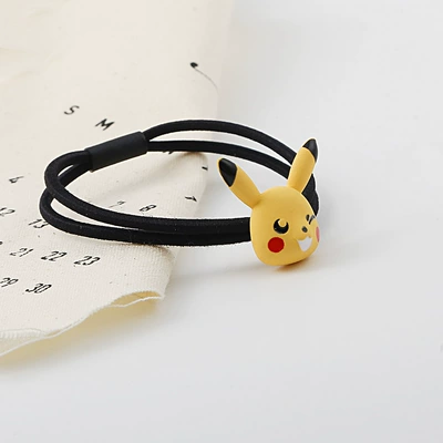 Pikachu đầu dây tóc dây đeo vòng đeo tay hai mục đích cao su ban nhạc vòng tóc nữ mũ Hàn Quốc lưới đỏ in dễ thương trường hợp da nhỏ - Vòng đeo tay Clasp